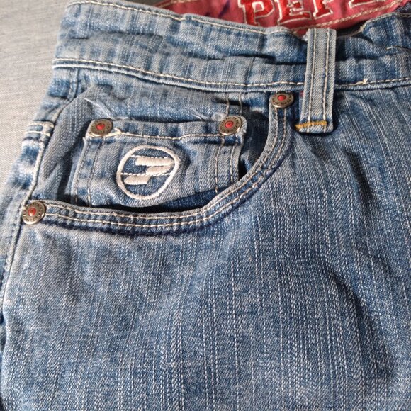 Pepe Jeans 31st ANNIVERSARY London Union Jack British Flag FLARED JEANS 25x29 - Picture 9 of 16